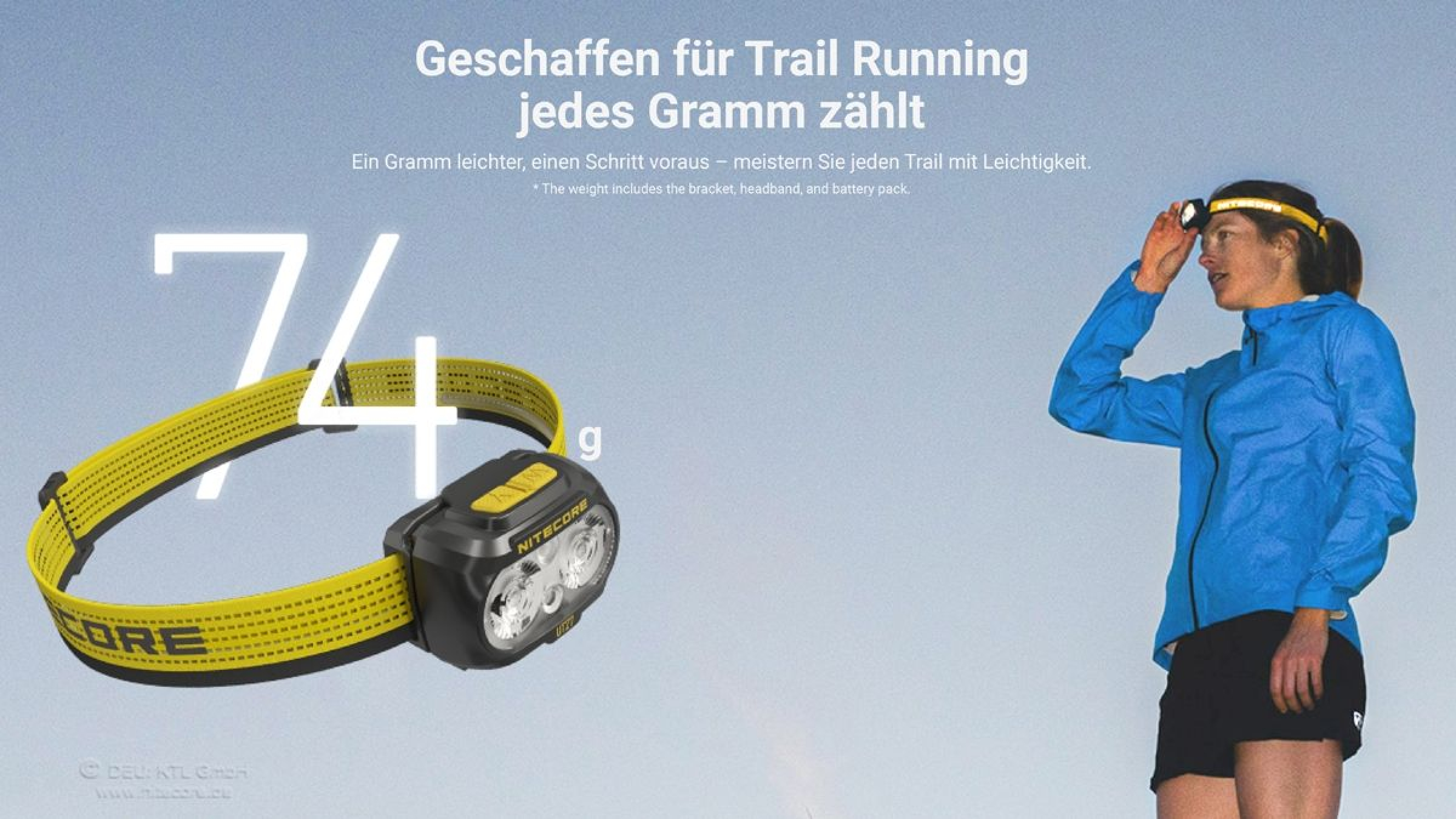 Nitecore Stirnleuchte UT27 MCT - 800 Lumen, MCT, inkl. HLB1500