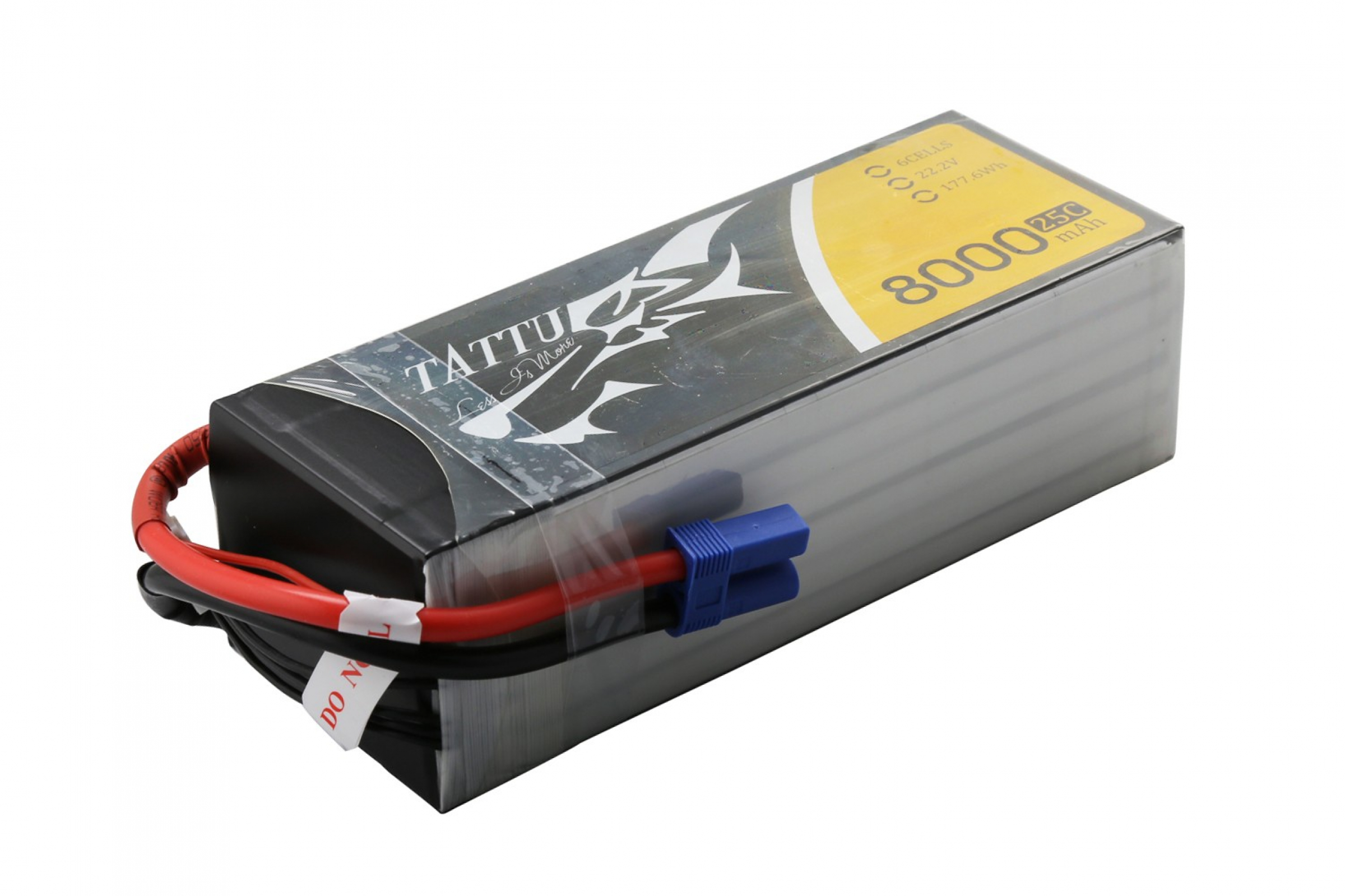 Tattu 8000mAh 22.2V 25C 6S1P Lipo Battery Pack with EC5
