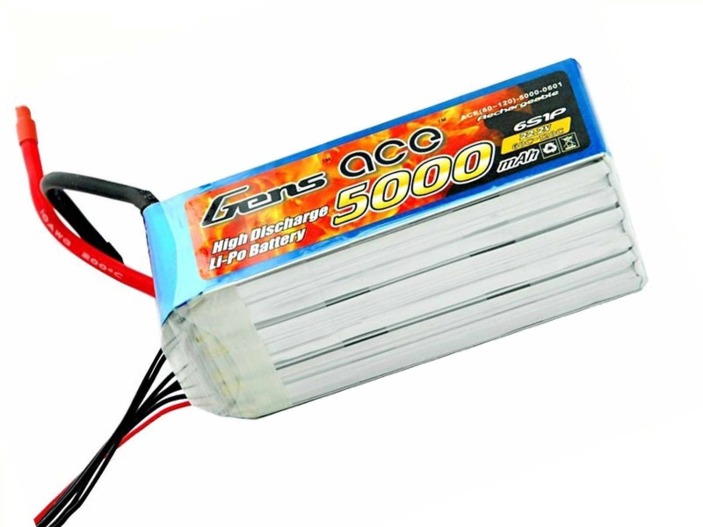 Grepow 6s 5000mah 60C Rc Hubschrauber Lipo Akku mit EC5-Stecker