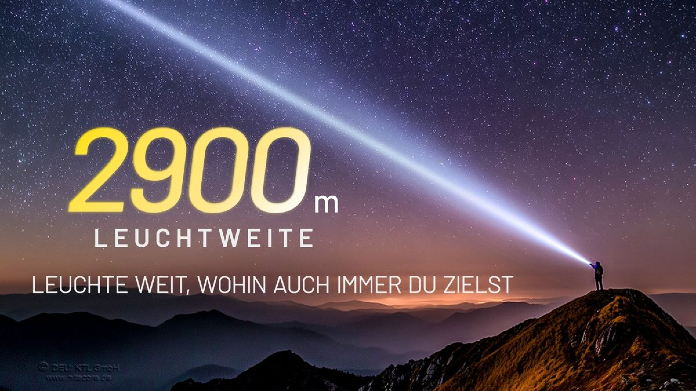 Nitecore Taschenlampe P40 LEP Laserlampe, 2000 Lumen, 2900 Meter