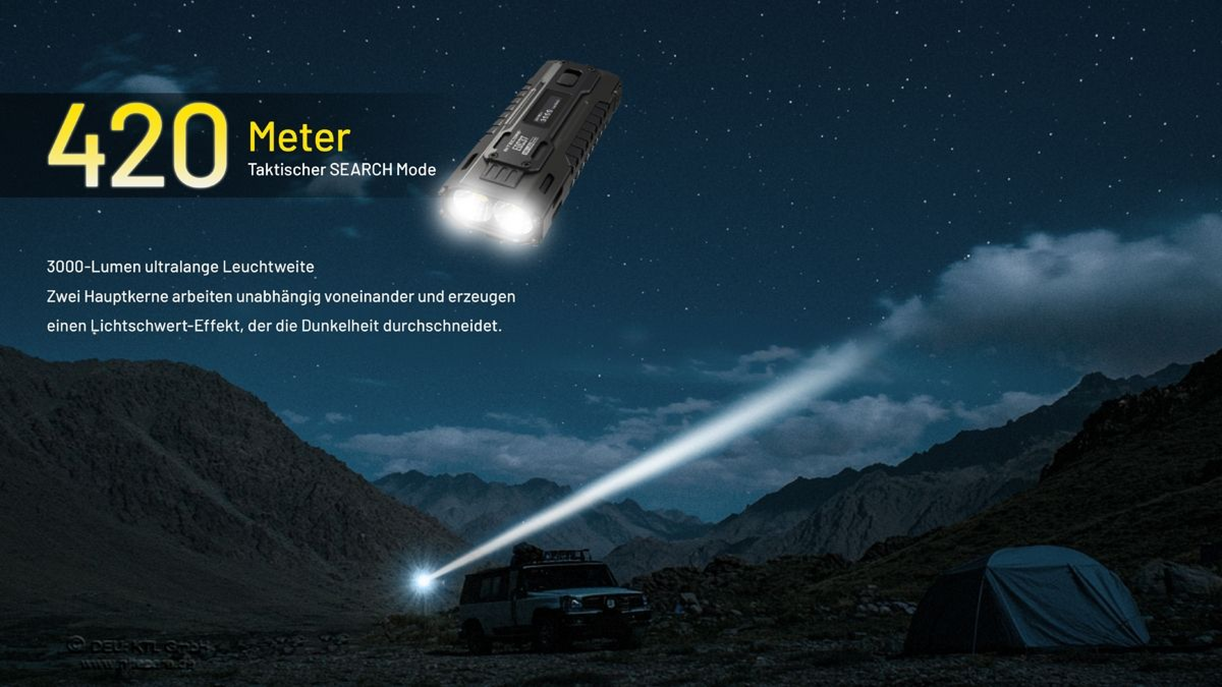 Nitecore Taschenlampe EDC37 - 8000 Lumen