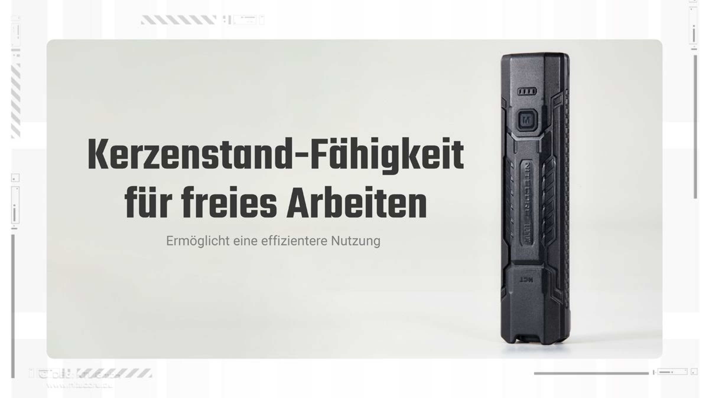 Nitecore Taschenlampe EDC07 1500 Lumen MCT schwarz