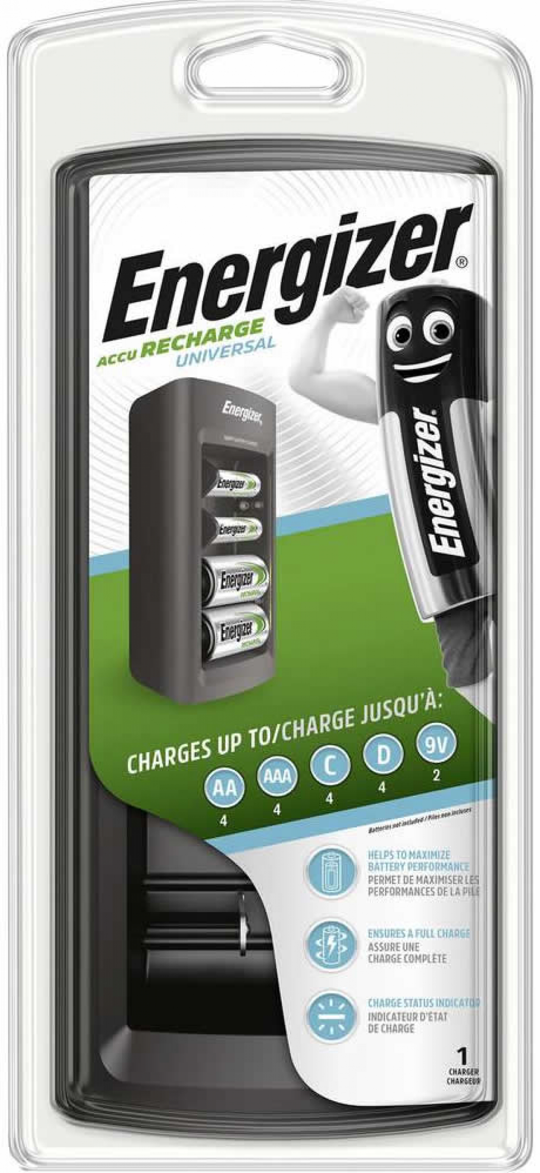 Energizer Recharge Universal Ladegerät V2 für alle gängigen Größen