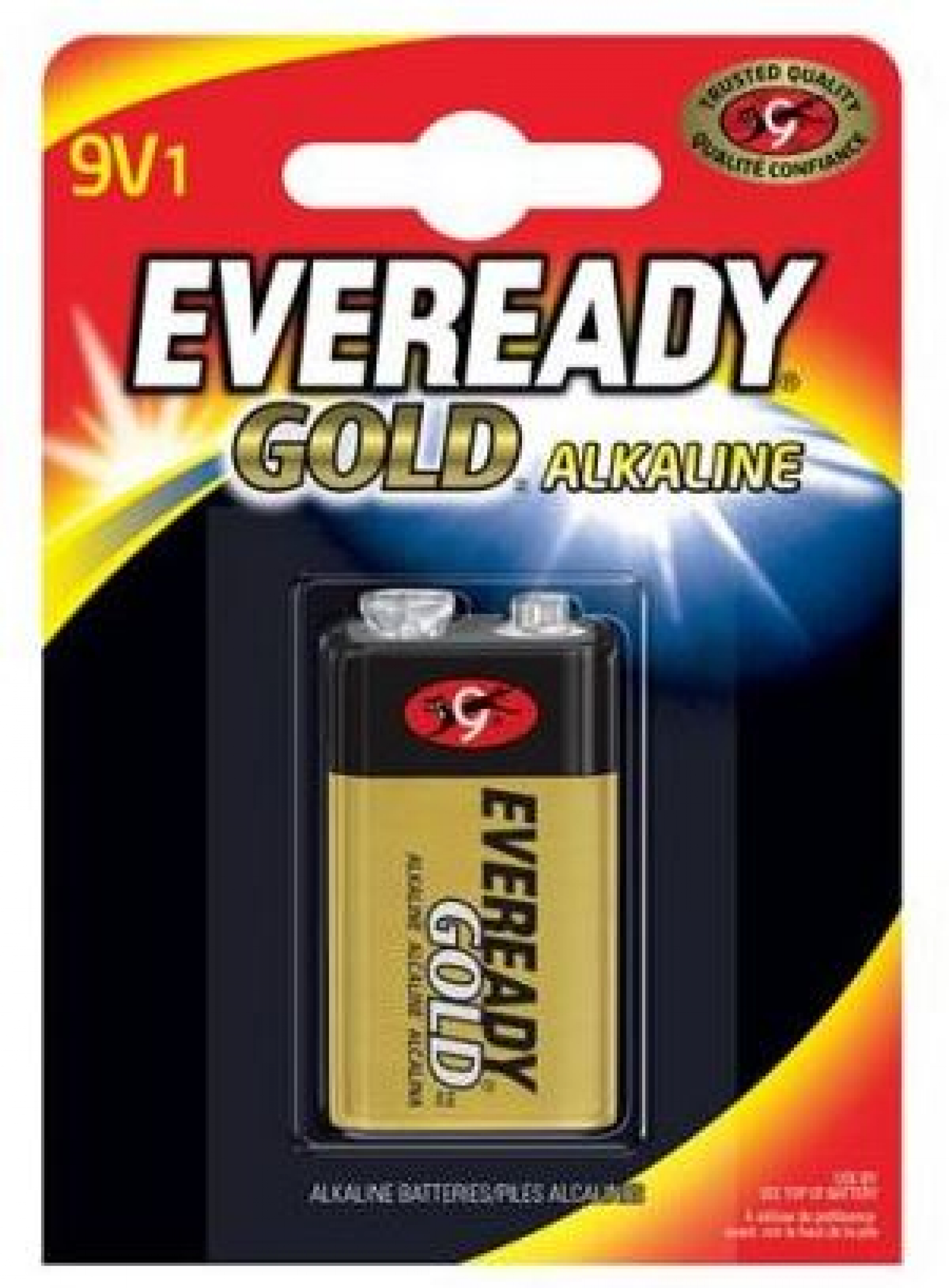 Ucar Alkaline Gold 6LR61-E-Block - 1er Blister