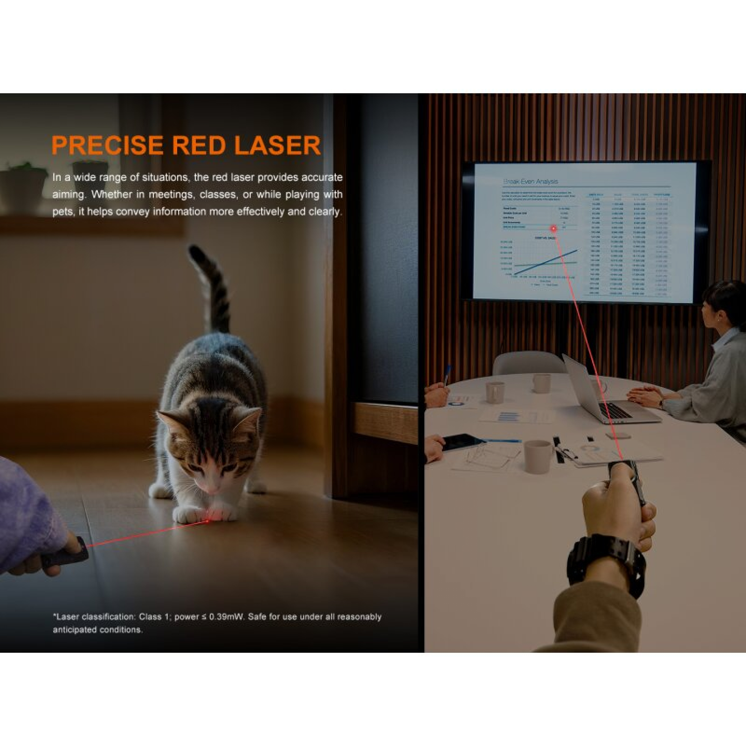 Fenix E06R Schlüsselbundleuchte Weißes+UV+Laser Licht Grau