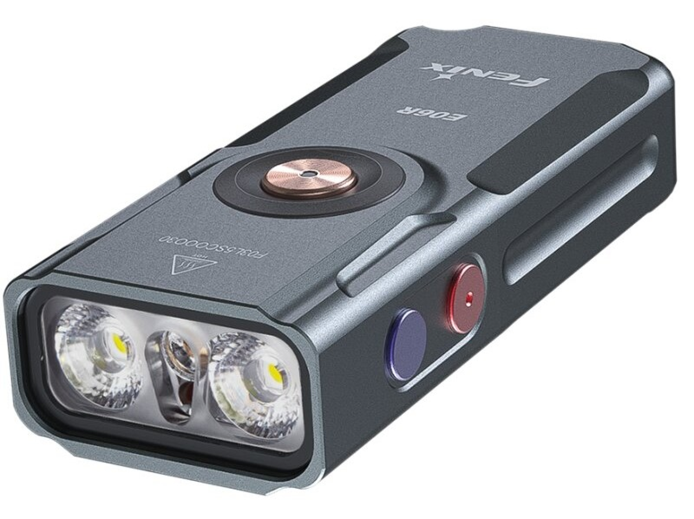 Fenix E06R Schlüsselbundleuchte Weißes+UV+Laser Licht Grau