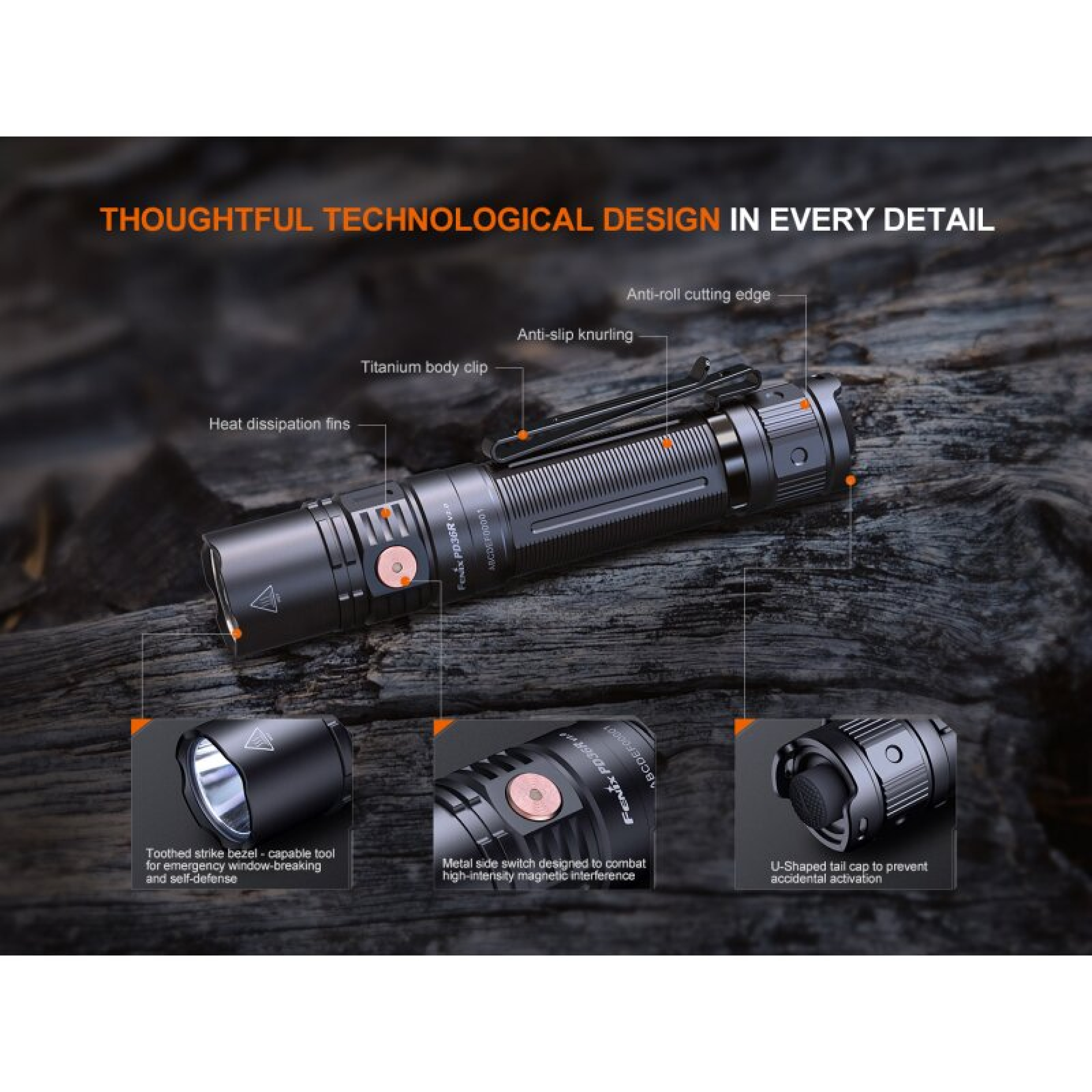 Fenix Tactical PD36R V2.0 LED Taschenlampe