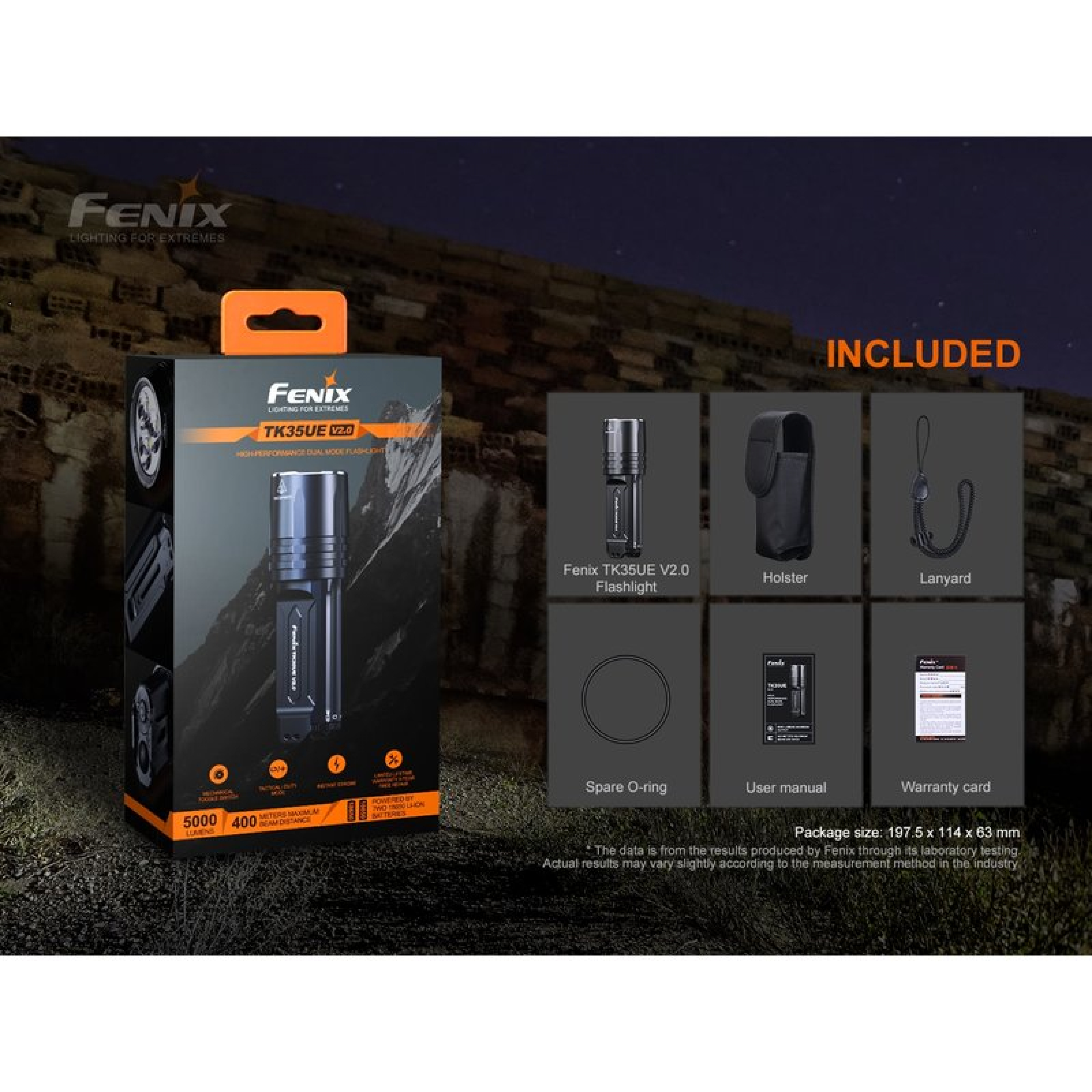 Fenix Tactical TK35 Ultimate Edition V2.0 5000 LM