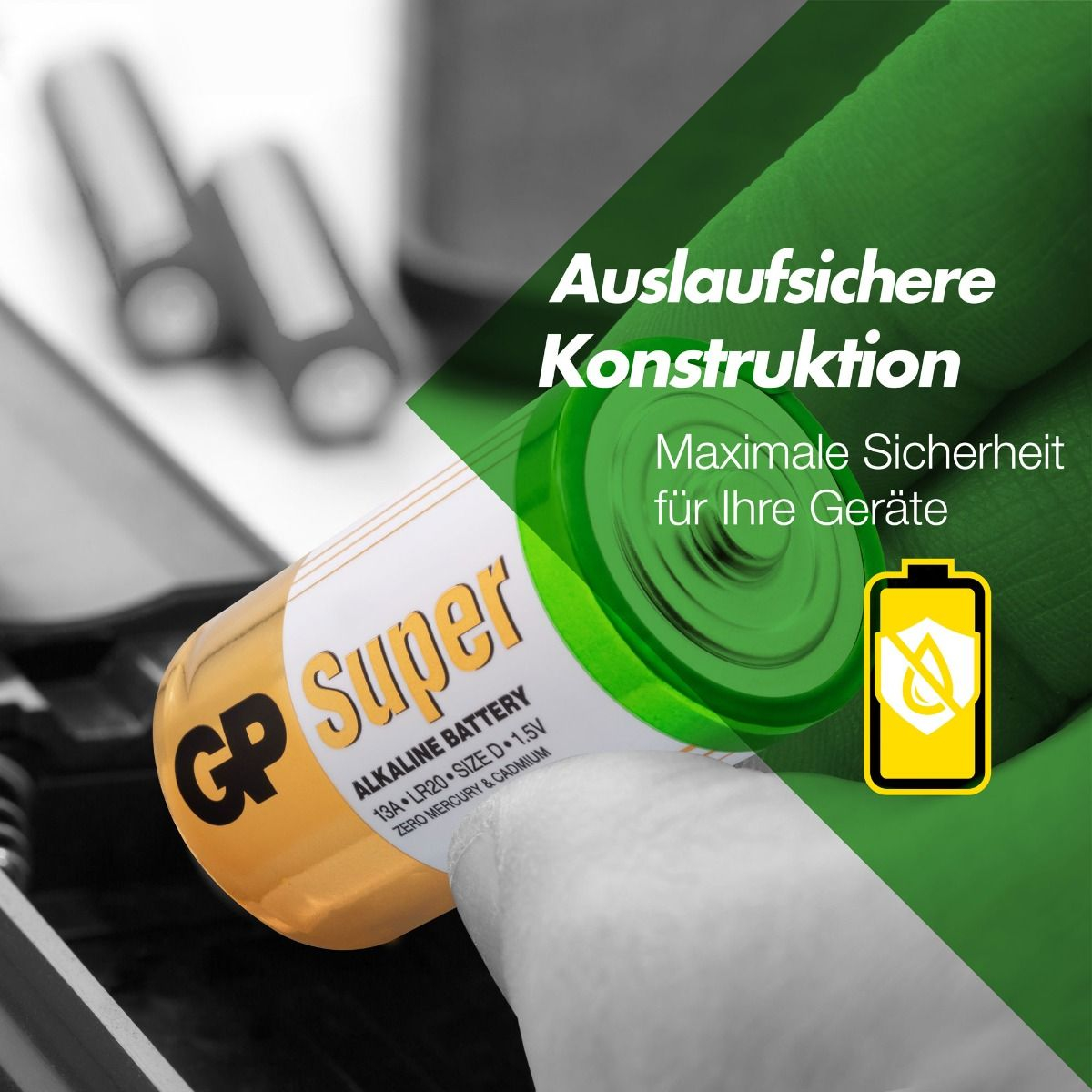 GP Super Alkaline LR20-E95-D-Mono - 2er Blister