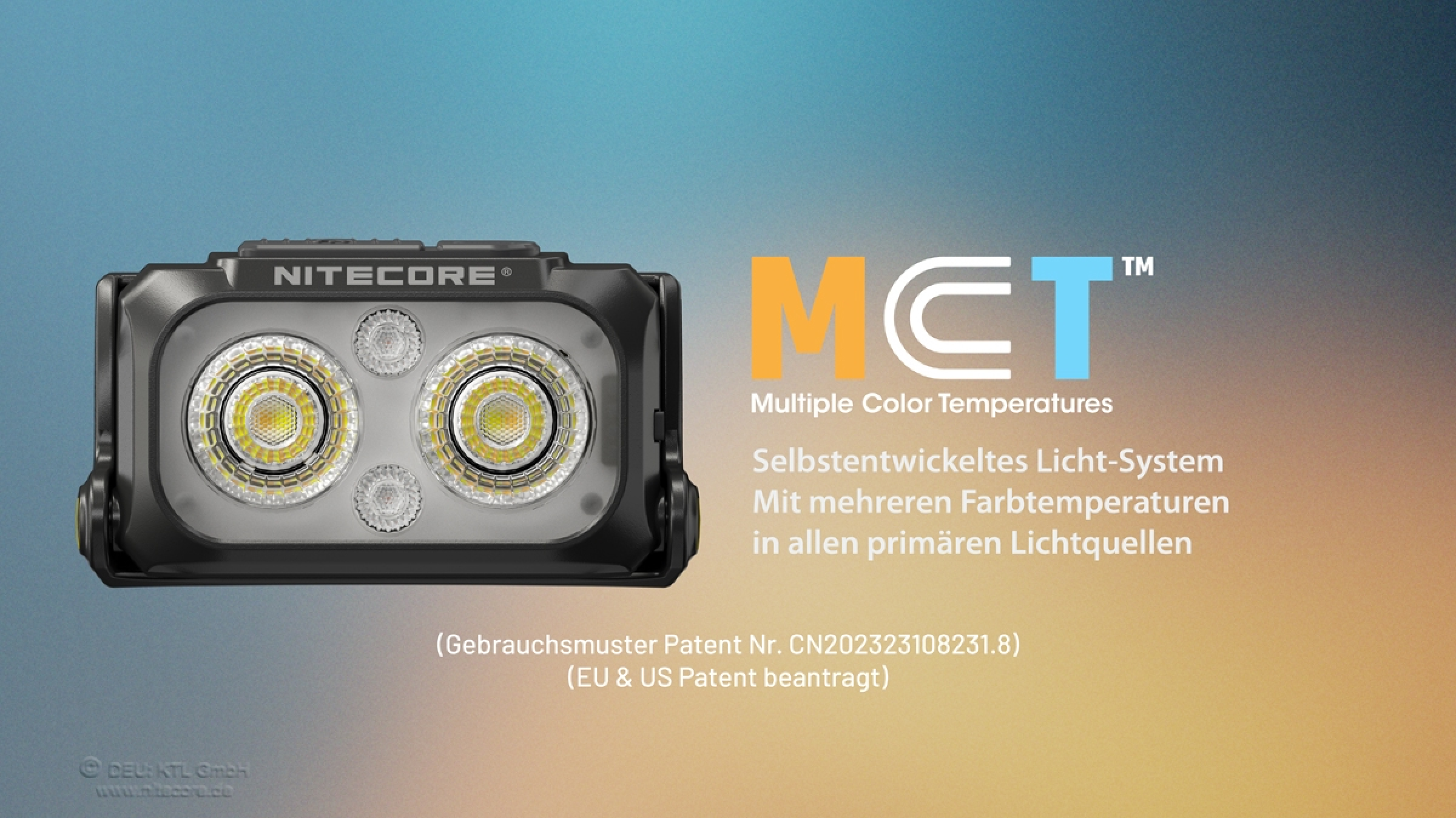 Nitecore Stirnleuchte NU25 MCT - 400 Lumen