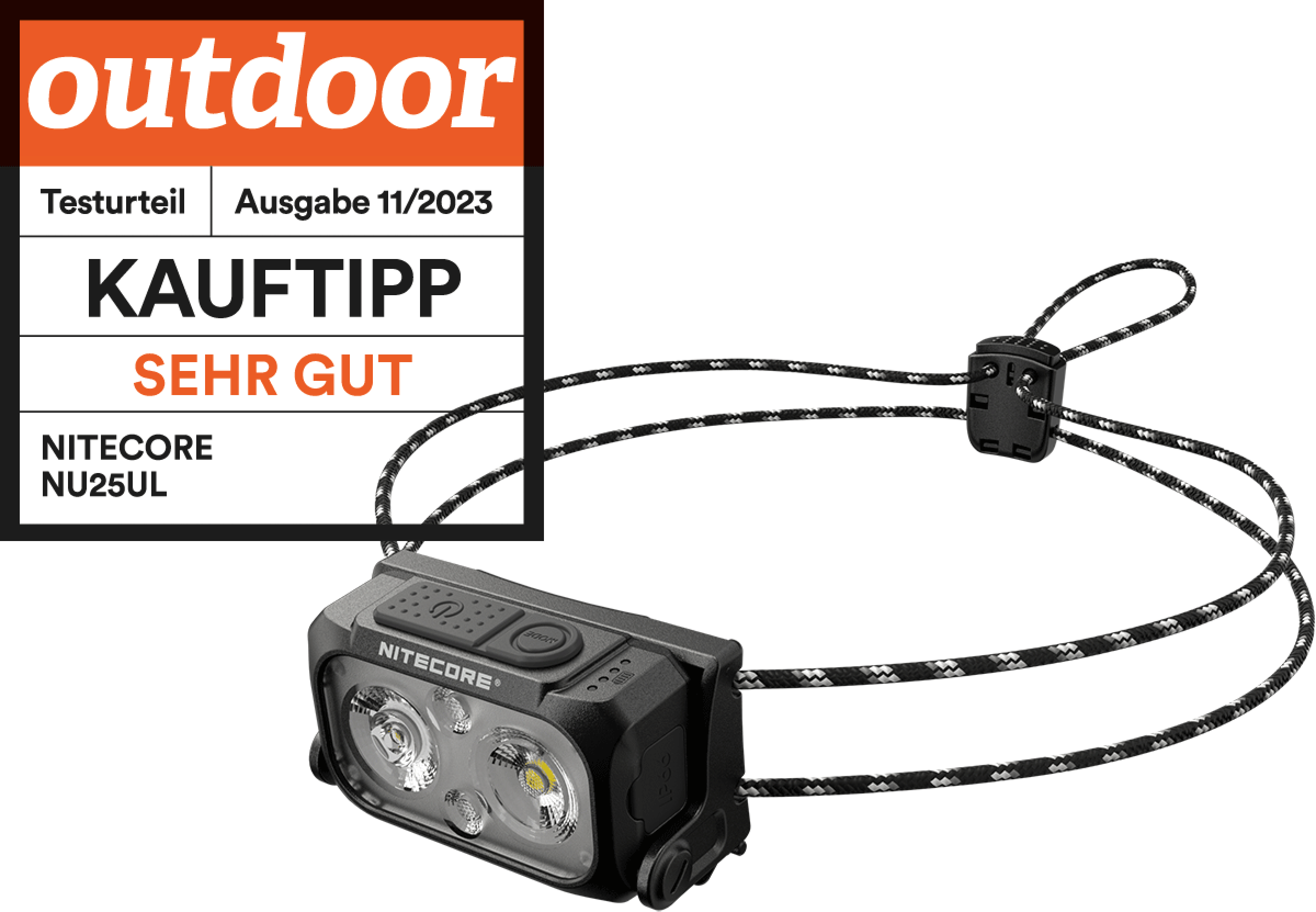 Nitecore Stirnleuchte NU25 Ultralight inkl. Akku