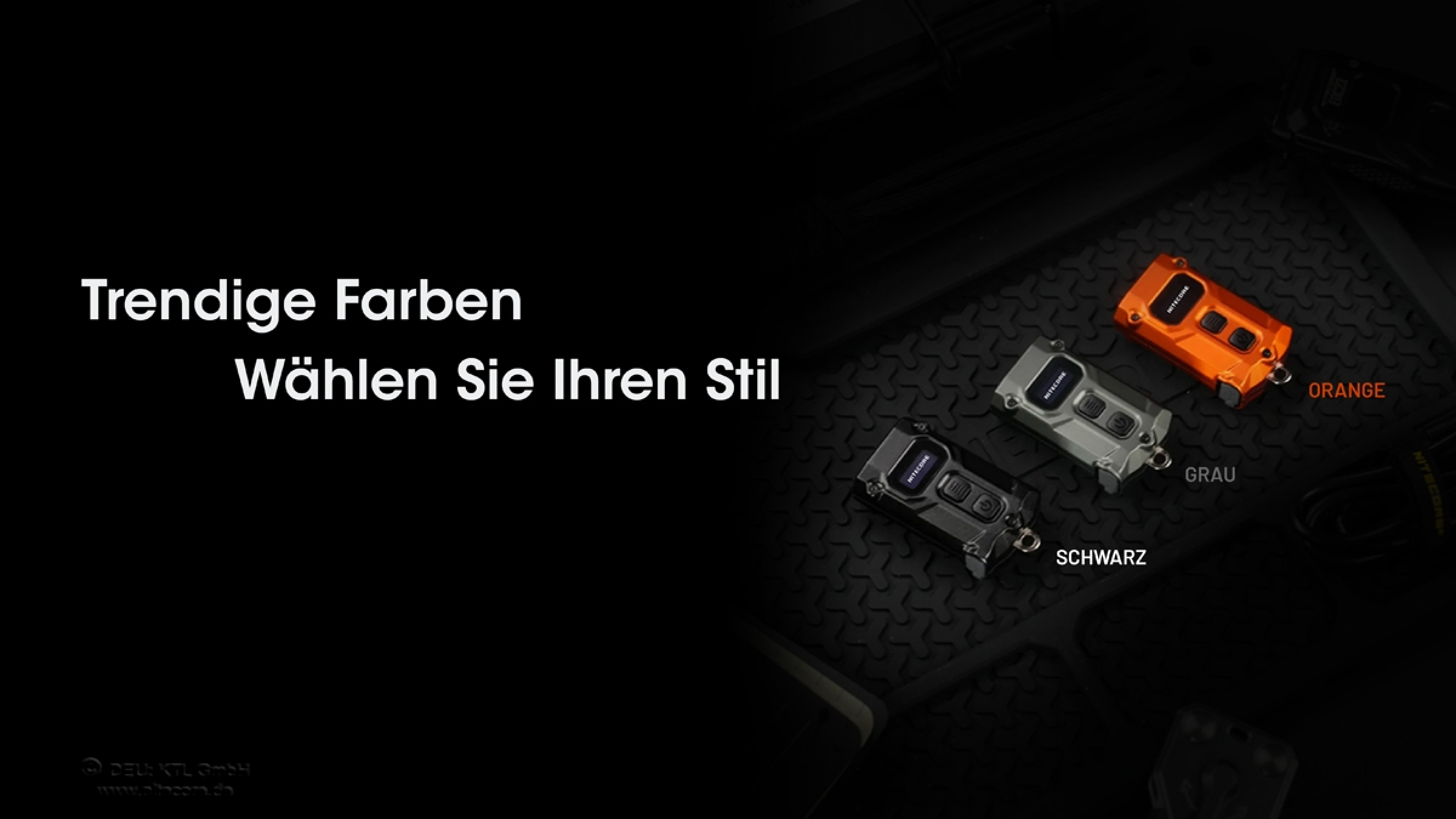 Nitecore Taschenlampe TINI 3 schwarz - 600 Lumen, OLED-Display