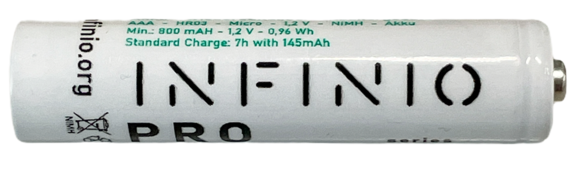 Infinio Pro Series Akku NiMH AAA 1,2V 800 mAh LSD White - 4er Box