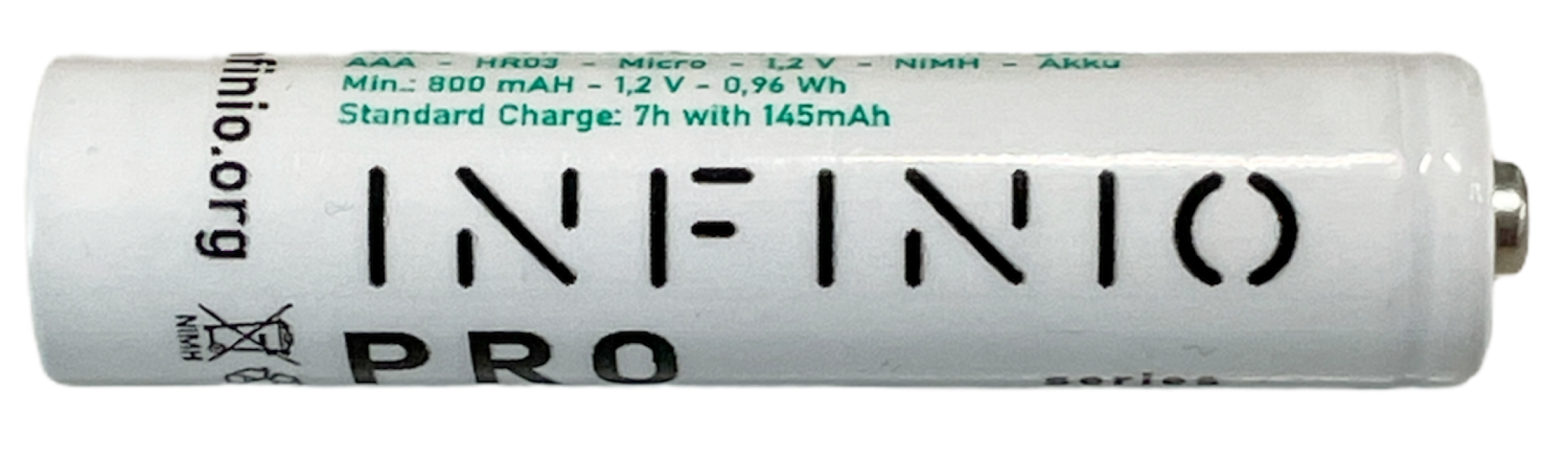 Infinio Pro Series Akku NiMH AAA 1,2V 800 mAh LSD Consumer White - 150er Bulk