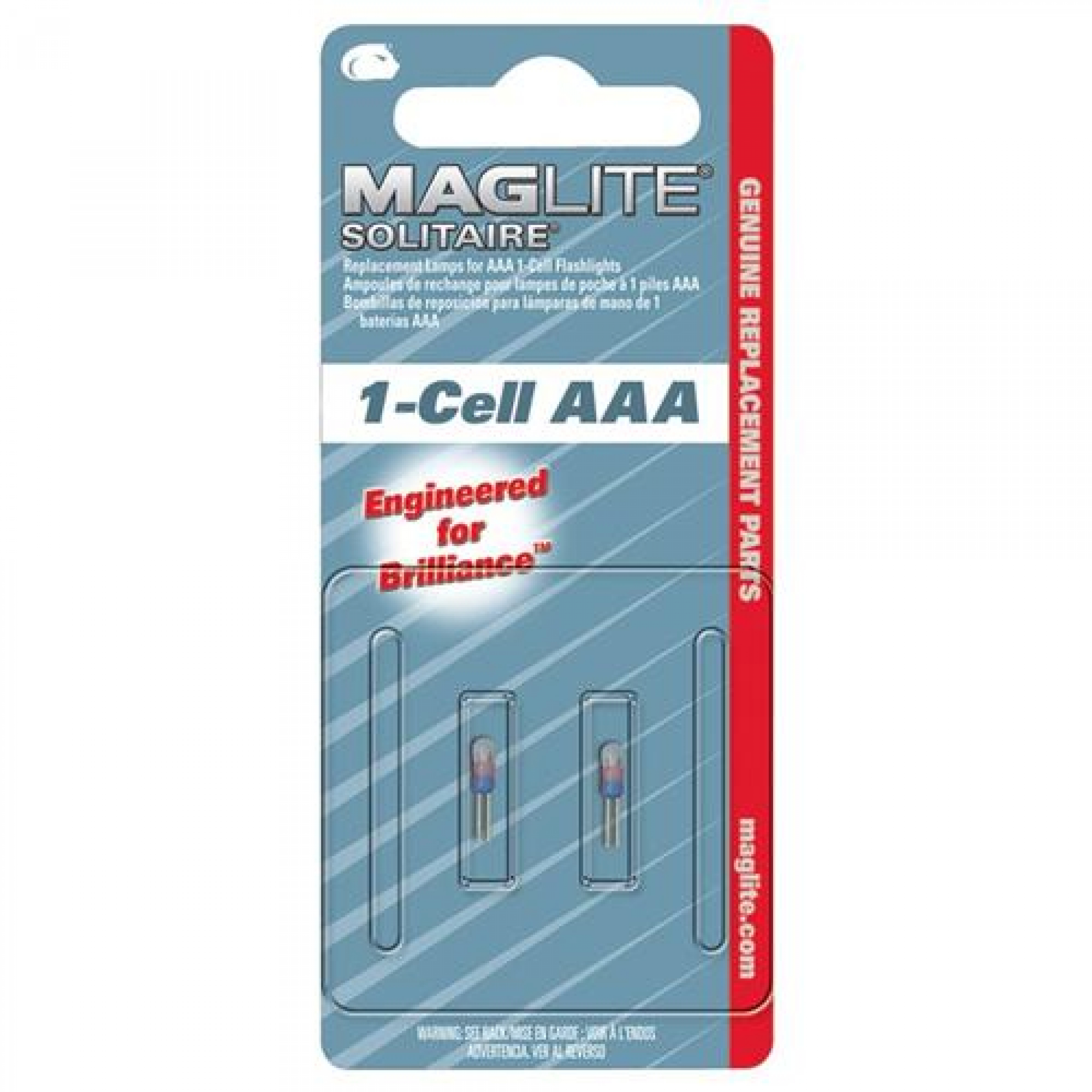 Maglite LK3A001 Ersatzbirne Bi-Pin Solitaire - 2er Blister