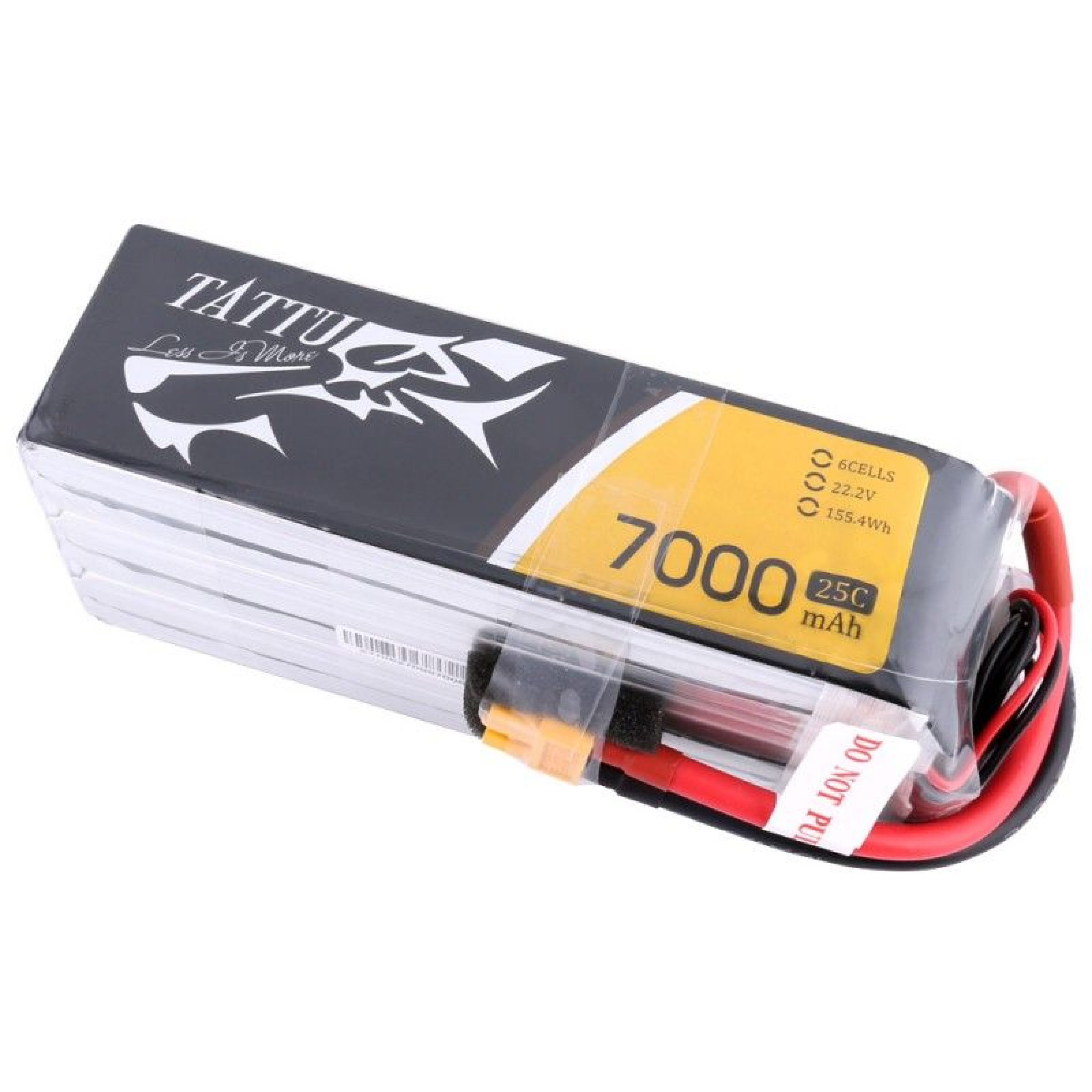 Tattu 7000mAh 22.2V 25C 6S1P Lipo Ákku XT90 Stecker