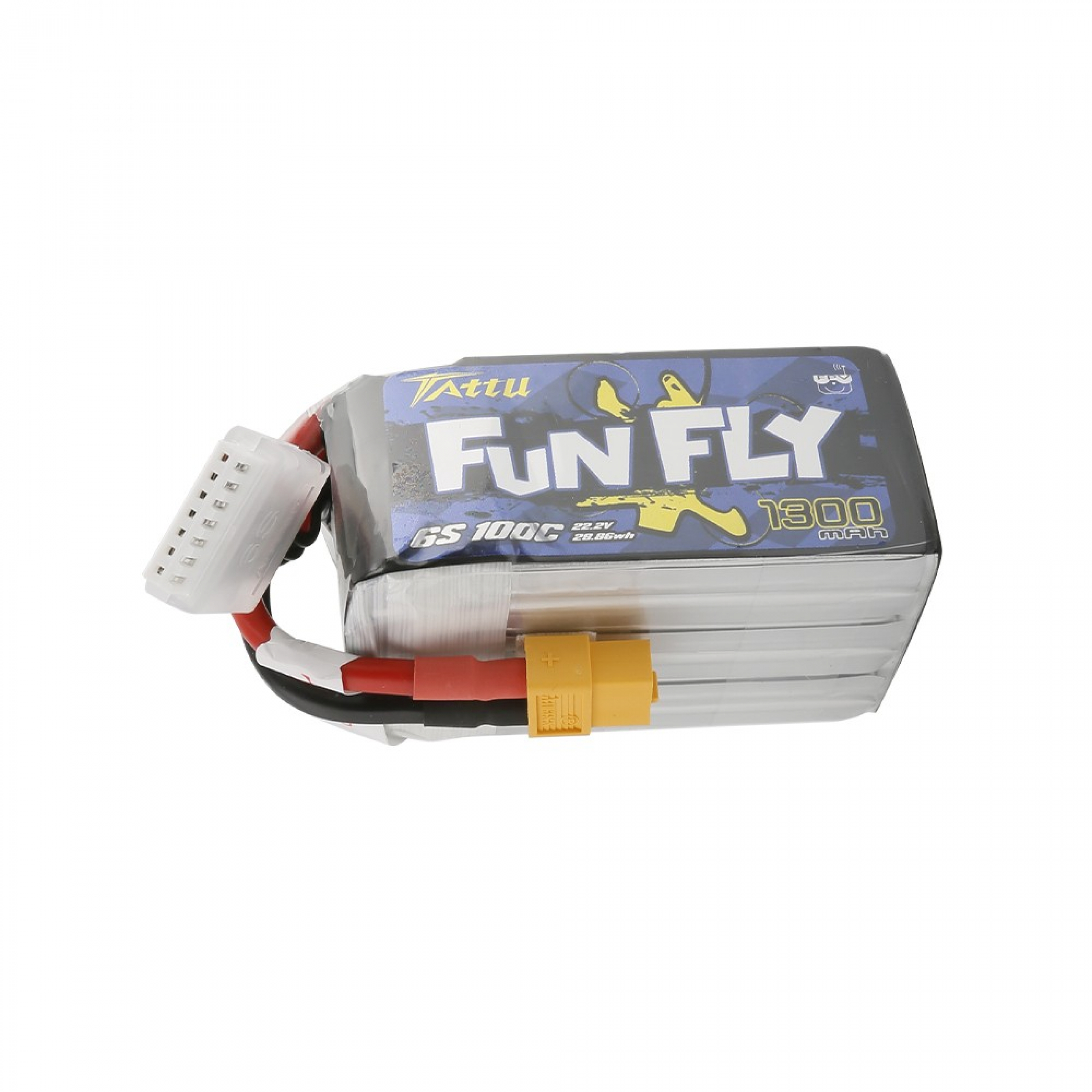 Tattu Funfly Serie 1300mAh 22,2V 100C 6S1P Lipo Akku mit XT60 Stecker