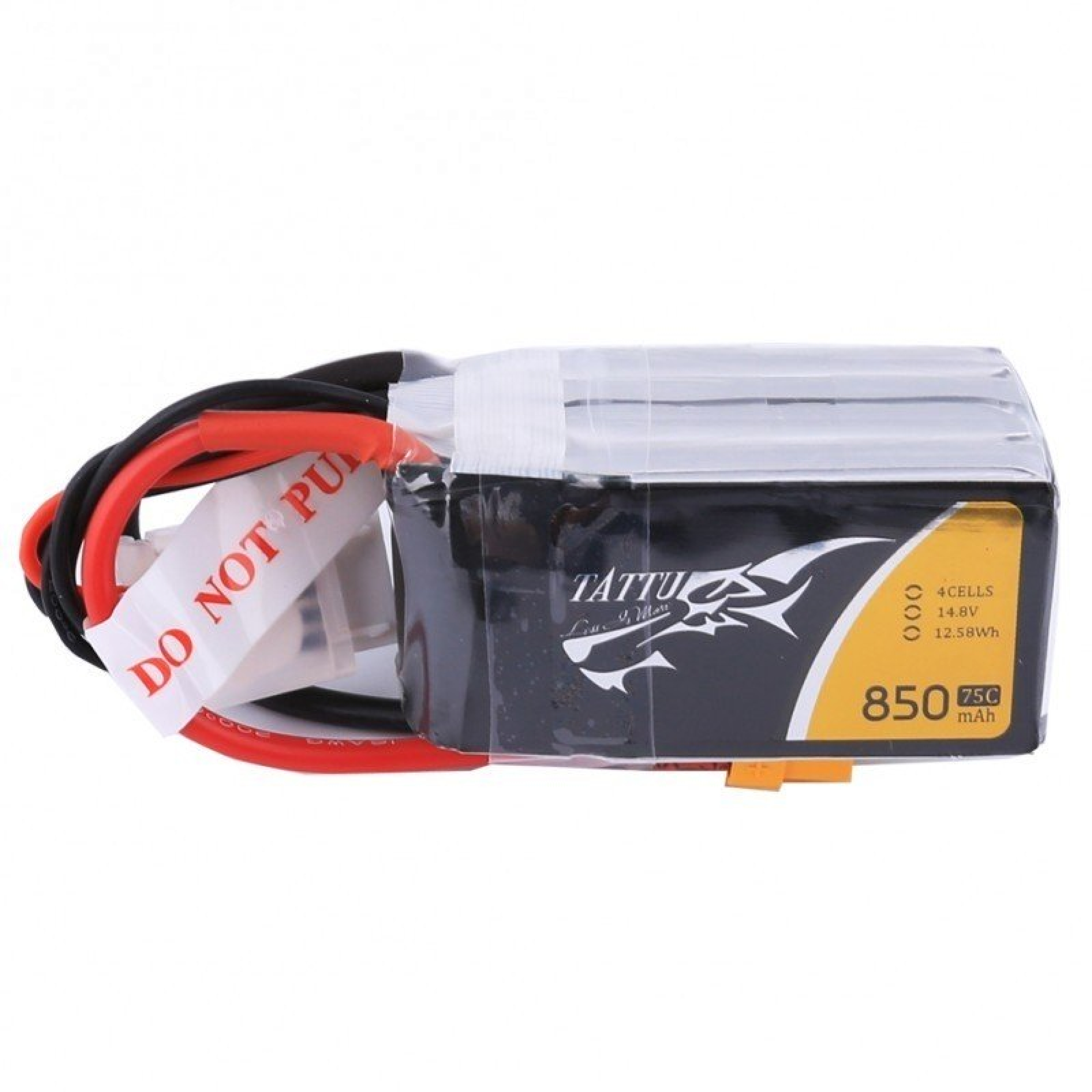 Tattu 850mAh 4S 14.8V 75C Lipo Akku mit XT30 Stecker