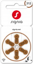 Signia S312 Hörgerätebatterie - 6er Blister